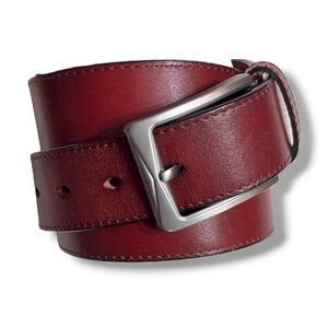 WOLFANT Brown Leather Belt Size 32”-34”